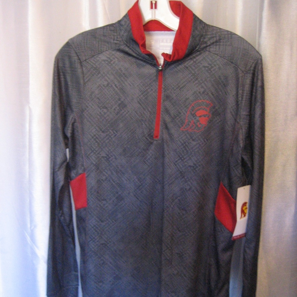 Trojan Apparel Men's Grey USC Pullover Shirt Sz S